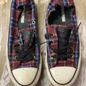Converse Chuck Taylor All Star Women's Size 4.5 Plaid Slip On Shoes